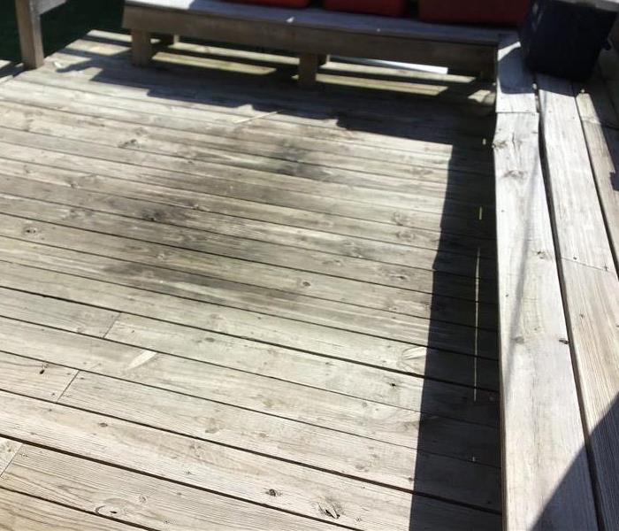 Old deck at residential property